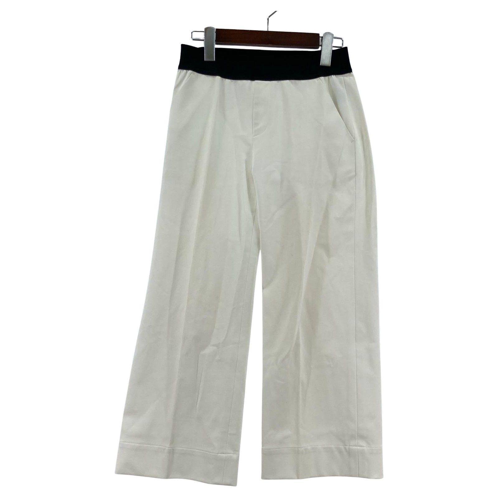 【新品未使用】M・fil エムフィル　パンツ　 38 ホワイト M-fil エムフィル イージークロップドパンツ size36/ホワイト