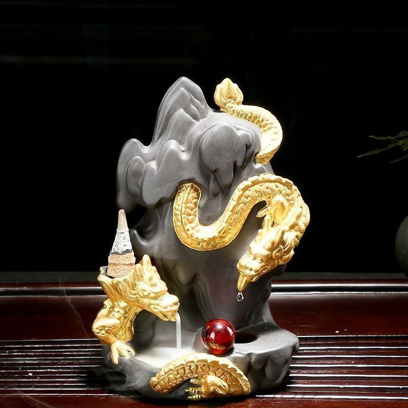 香炉　龍　竜 竜紋香炉（りゅうもんこうろ） - 龍の小物・置物・香炉 GARYU