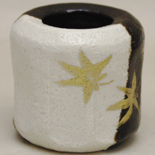 茶器/茶道具 蓋置】 楽焼き 掛分 楓 伊東桂楽作（桂窯） 【公式通販】
