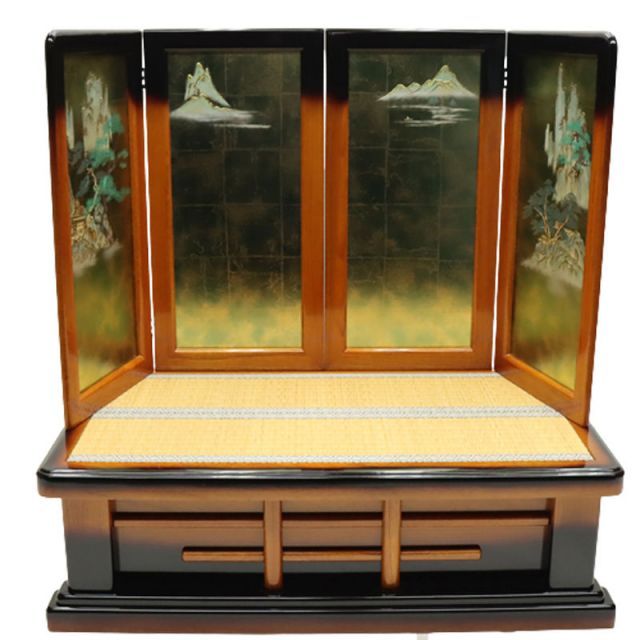 化粧台 (飾台+屏風) 未使用 caldinavoxy】五月人形 飾り台 屏風