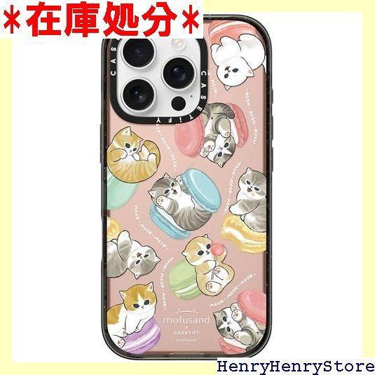 CASETiFY インパクト iPhone 16 Pro ケース スリム / 2.5mの落下試験をクリア MIL規格4倍相当 / ワイヤレス充電に対応 - Do nothing or Macaroon - クリア ブラック 1960