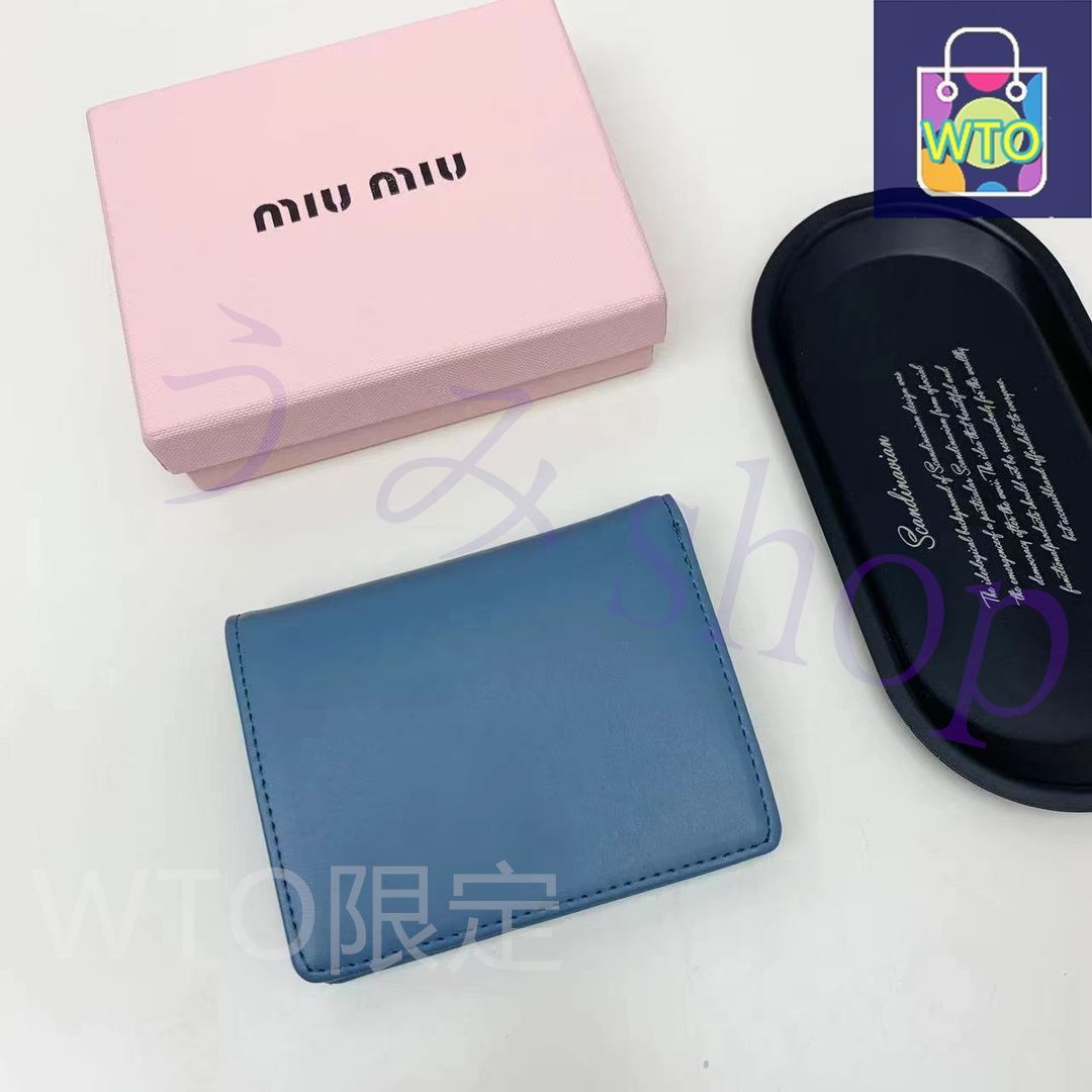 新品未使用　miumiu 折り財布 miu miumiu ミュウミュウ MATELASSE SMALL WALLET 二つ折り財布