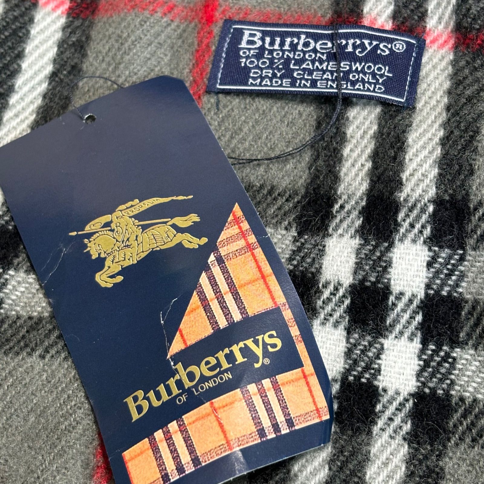 送料無料】【新品/未使用】Burberrys/バーバリーズ/ウールマフラー  