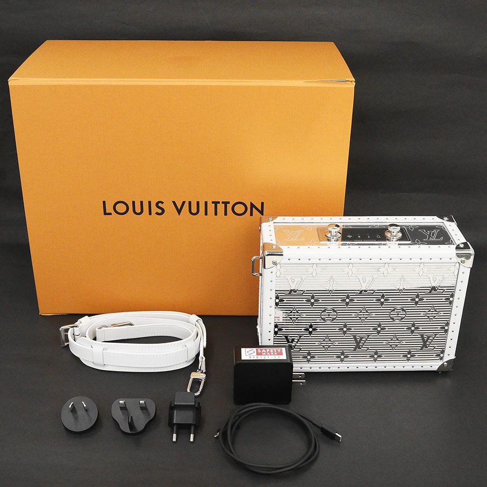 ルイ ヴィトン スピーカー トランク PM 斜め掛け カーフスキン レザー ウッド ミラー ホワイト 白 GI0533 LOUIS VUITTON（未使用保管品）  - メルカリ