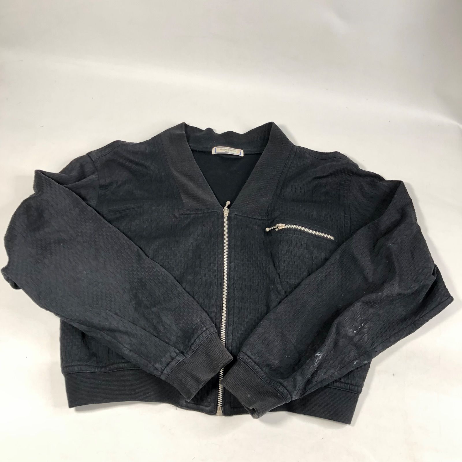 ysl ブラックブルゾン 未使用級】SAINT LAURENT/サンローラン