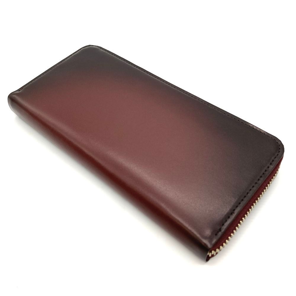プレリー PRAIRIE グラデーション ラウンドファスナー 長財布 レザー  