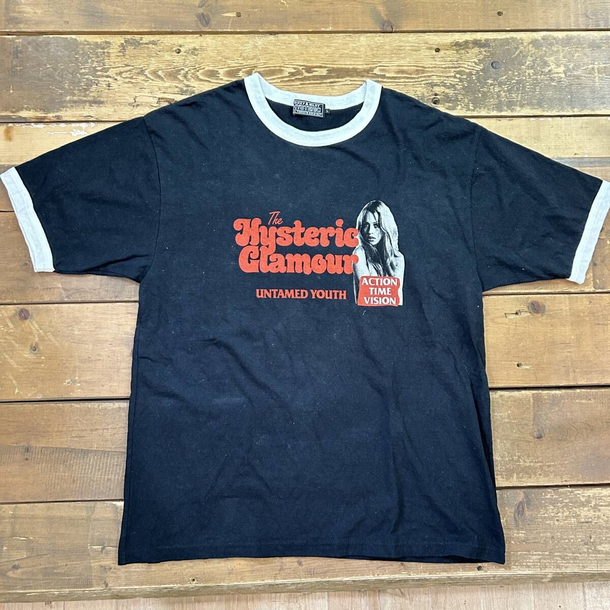 [完全正規品]ヒステリックグラマー ヒスガール 入手困難 リンガーTシャツ 超人気デザイン】ヒステリックグラマー☆ガール リンガー t