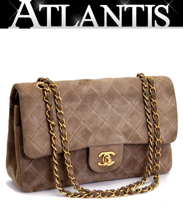 【クラシカル】◆CHANEL◆スエードモカシン シャネル CHANEL マトラッセ25 Wフラップ チェーンショルダー