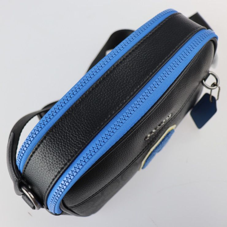 COACH コーチ ショルダーバッグ C4027 PVC レザー グレー ブラック