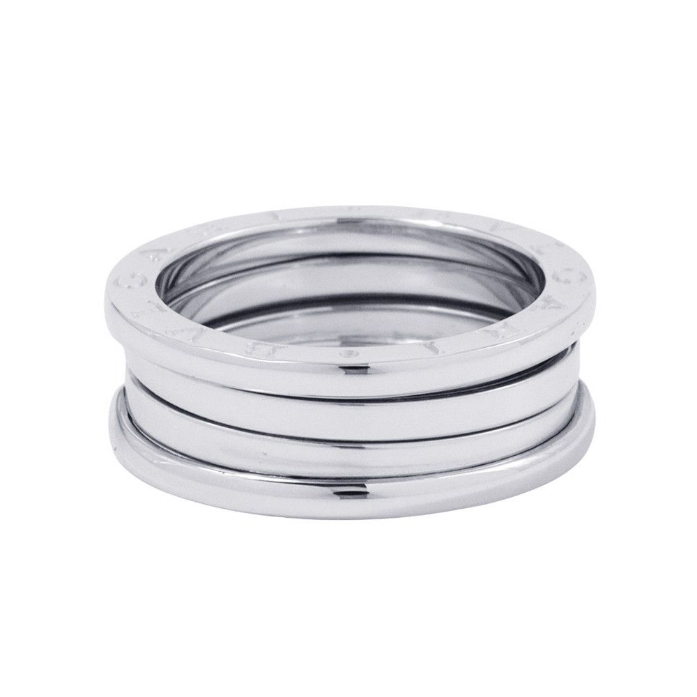 ★★匡です★★ ブルガリ YGK18 ビー・ゼロワン 2バンド #59 ブルガリ リング ビーゼロワン B-zero1 2バンド K18WGホワイト