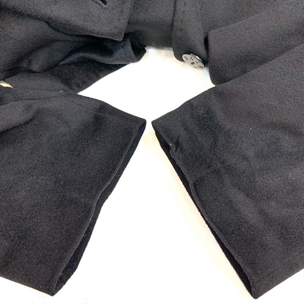 美品 バルマン BALMAIN☆ カシミヤ100% ロングコート 9 日本製 黒 BALMAIN バルマン カシミヤ100％ ロングコート 黒 ブラック