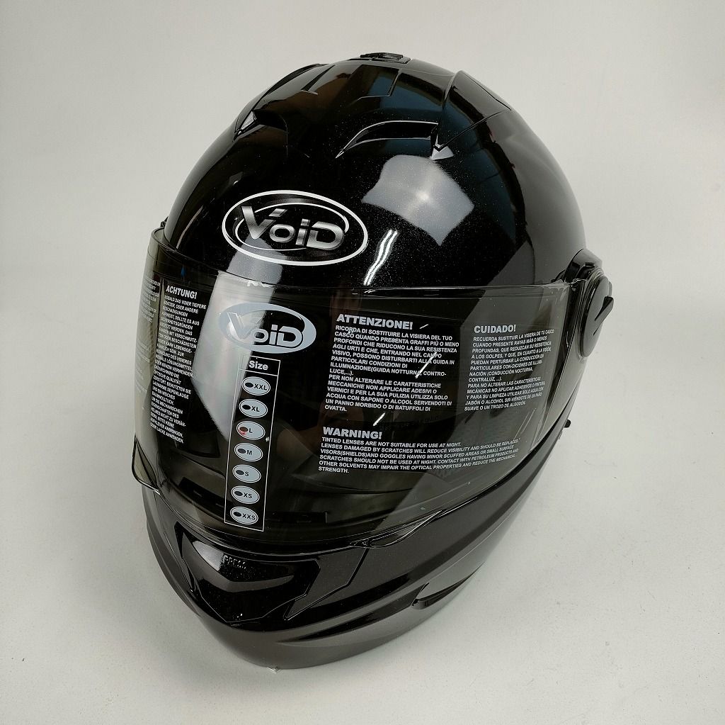 VOID T-797 フルフェイスヘルメット Lサイズ 59-60ｃｍ 黒メタ シールド3枚付 THHのOEM製品