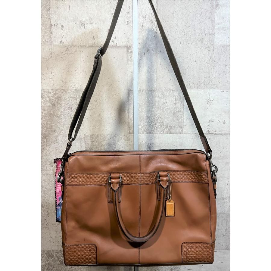 コーチ COACH ビジネスバック レザーバック F70454 COACH シグネチャー