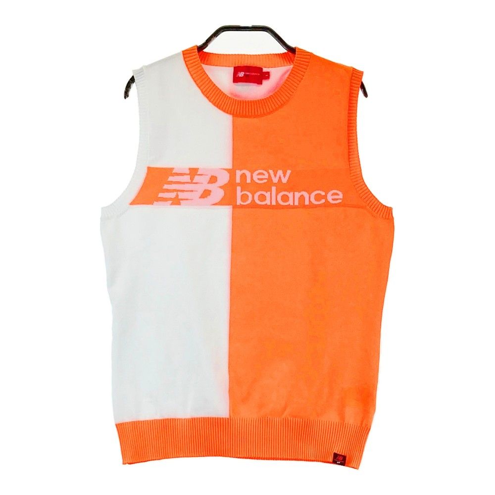 サイズ 1 NEW BALANCE GOLF ニューバランス 2025年モデル ニットベスト オレンジ系 240101441131 ゴルフウェア レディース ストスト