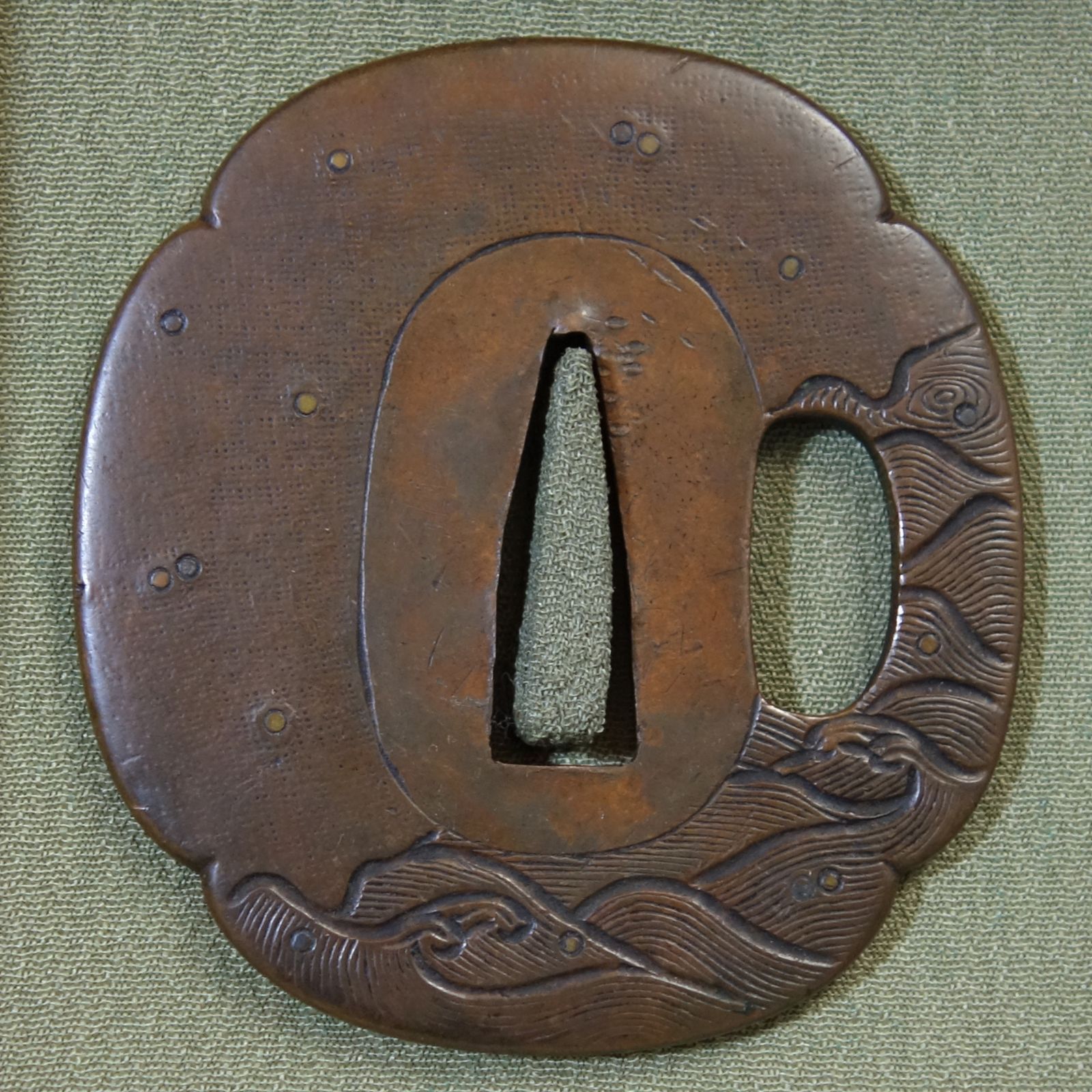 骨董　刀装具　鍔(つば) 刀 刀剣 鍔 つば 刀装具 武具 骨董 工芸品 - メルカリ