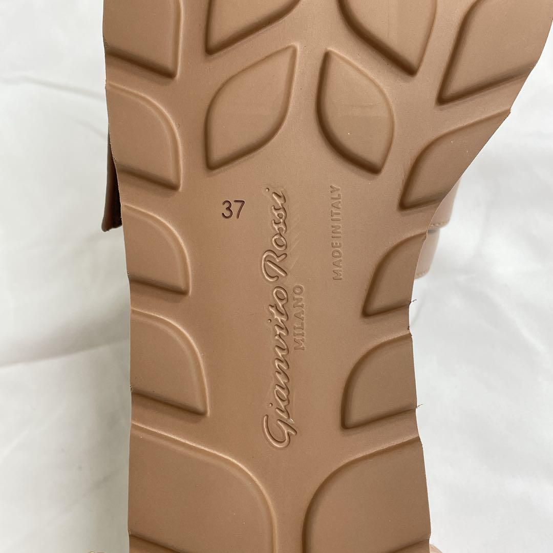  Gianvito Rossi ジャンヴィットロッシ 2025 SS NAXOS プラットフォーム サンダル ブラウン 37 コンフォートサンダル サンダル ミュール