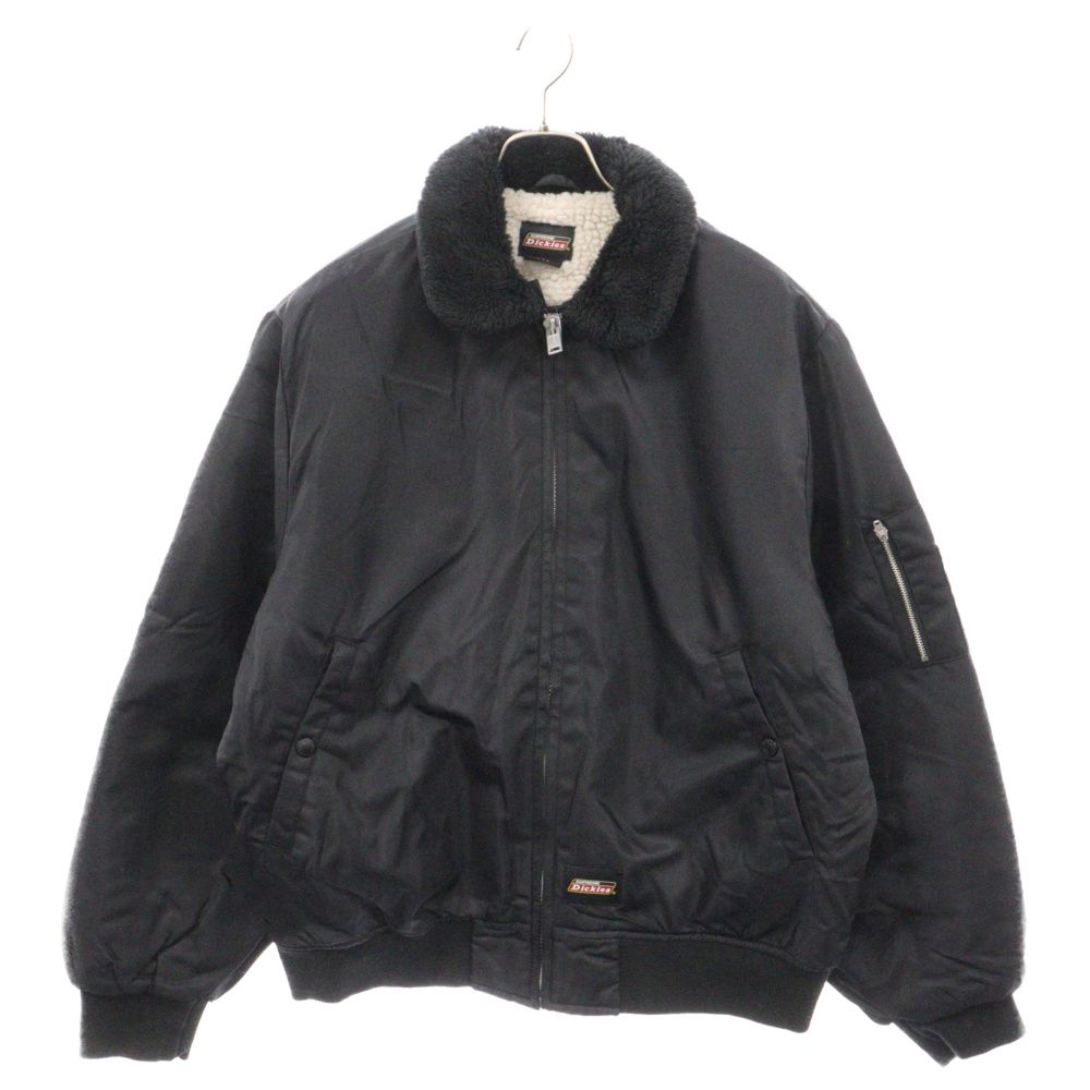 SUPREME (シュプリーム) 23AW ×Dickies Fur Collar Bomber Jacket ディッキーズ ファーカラー  ジップアップ ボンバージャケット ブラック - メルカリ