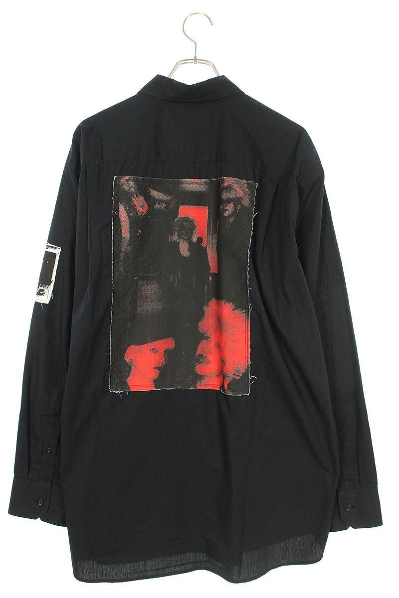 ラフシモンズ　SM9053ワッペンデザイン長袖シャツ　メンズS フレッドペリー ラフシモンズ SM9053 ワッペンデザイン長袖シャツ メンズ S