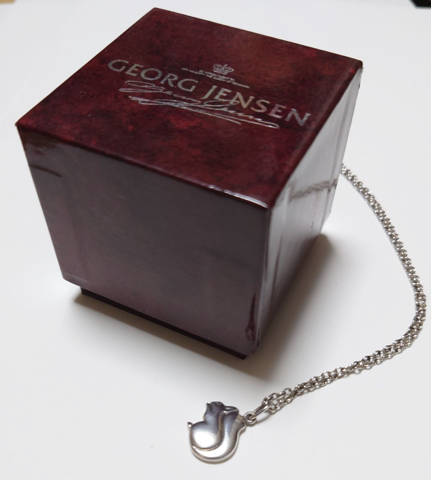 ジョージジェンセン シルバーネックレス リス ジョージジェンセン リス モチーフ ネックレス Georg Jensen