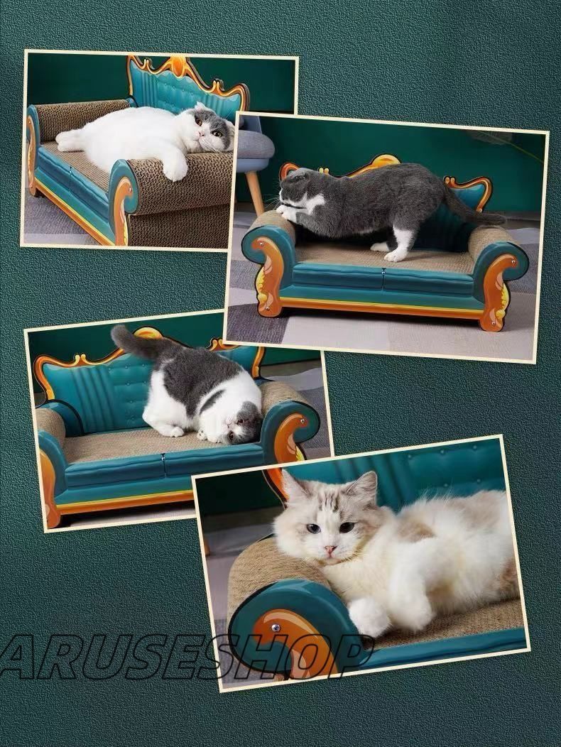 ソファ型爪研ぎ猫爪とぎベッド ソファの形のスクラッチャー猫スクラッチャーラウンジインフィニティスクラッチャー屋内の子猫や大