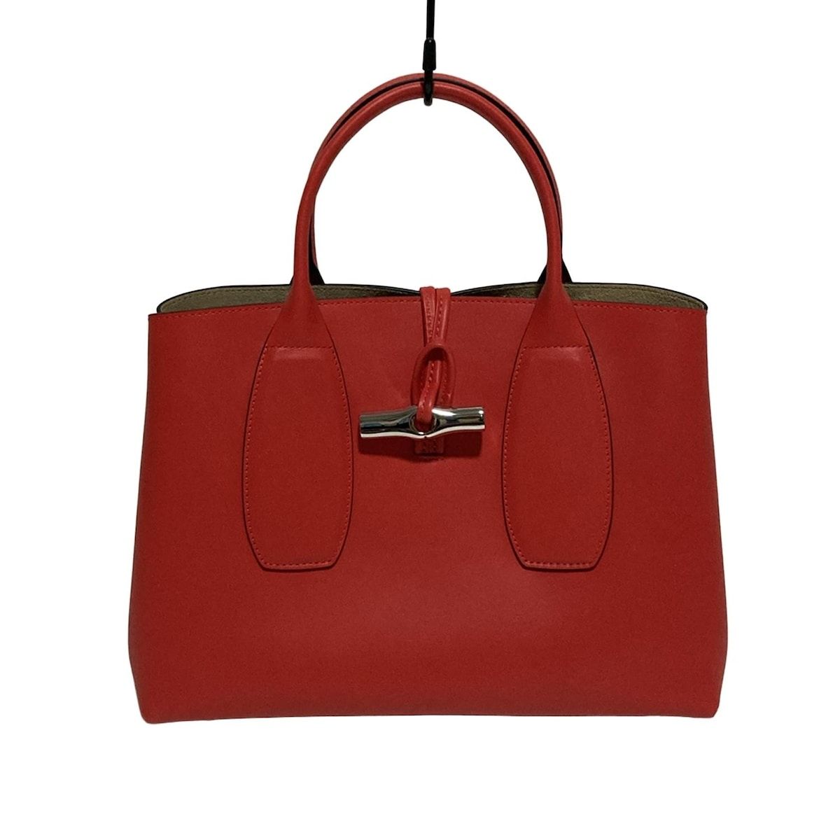 LONGCHAMP(ロンシャン)　ロゾ　トートバッグ ロンシャンロゾ 青 シルバー金具 レディース レザー トート