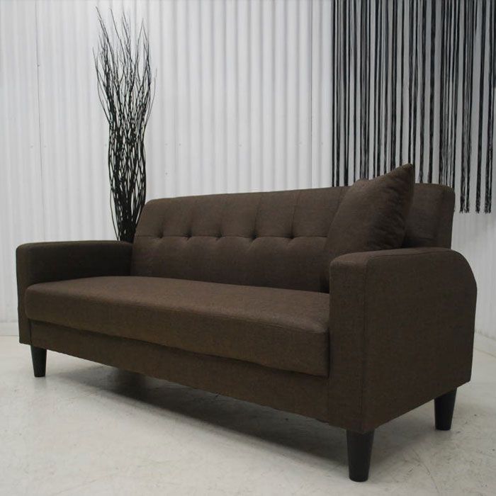 分割式マルチソファベッド3人掛けPVCレザー 3段階リクライニング