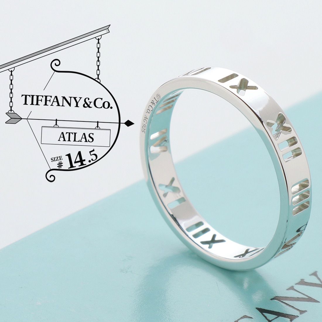 Tiffany& Co. ティファニー オープンアトラス ネックレス AG925