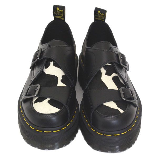 Dr.Martens (ドクターマーチン) 26204001 SIDNEY DOUBLE MONK HAIR ON シドニー ダブルモンク ヘアーオン  レザーシューズ BLACK&FRIESIAN Dr.Martens UK4-約23.0cm - メルカリ