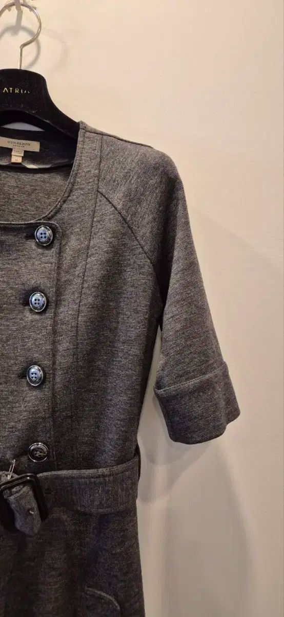 BURBERRY(バーバリー ) M グレー ニットワンピース - メルカリ