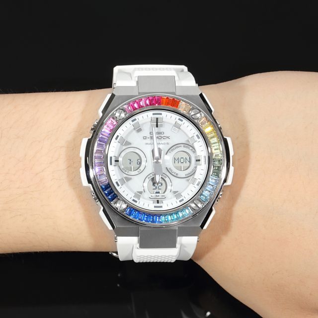 GST w310 w300 G-SHOCK G-Steel カスタム カバー ベゼル RAINBOW