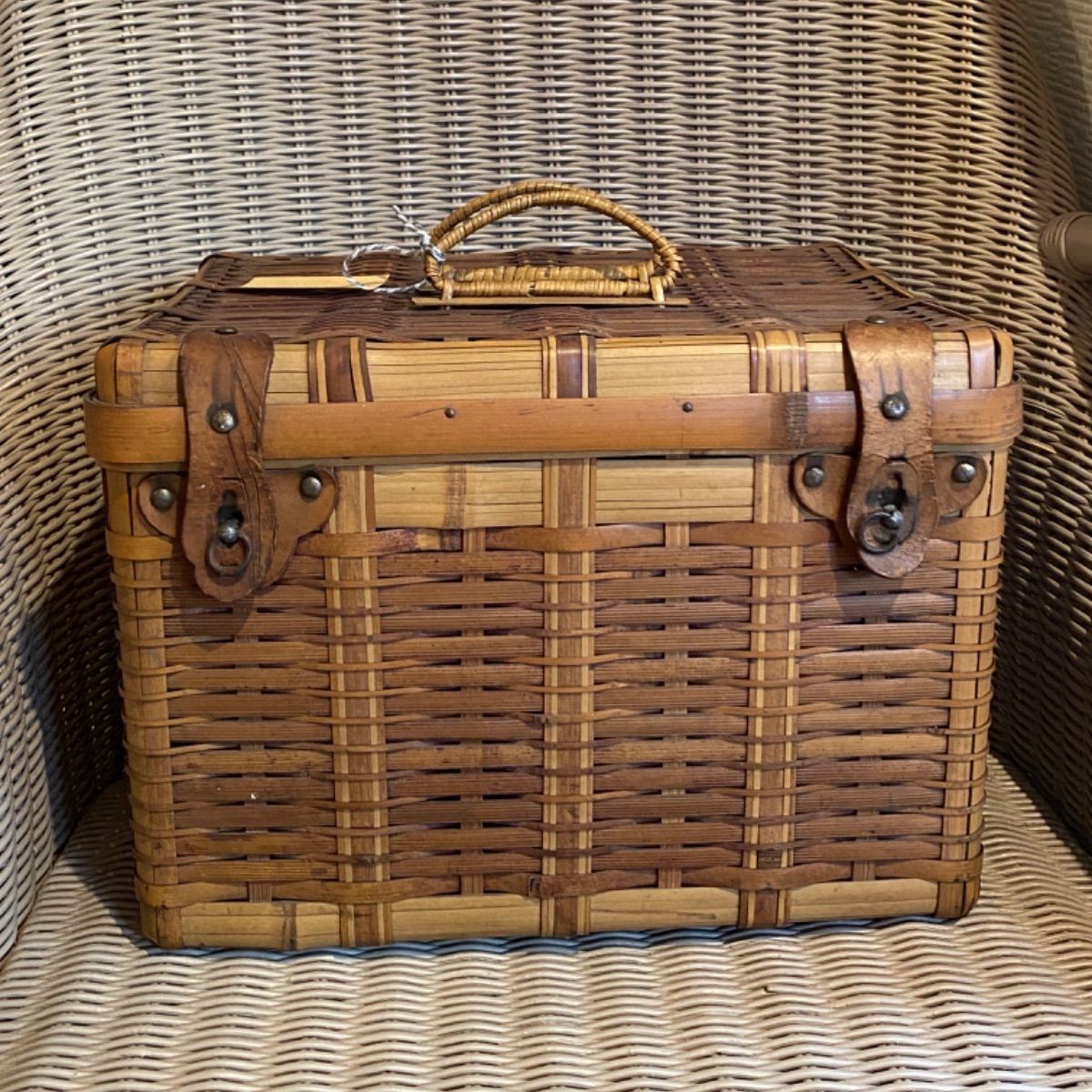 鳥越竹細工 岩手県 すず竹 行李 かご 「身」と「ふた」 鳥越竹細工