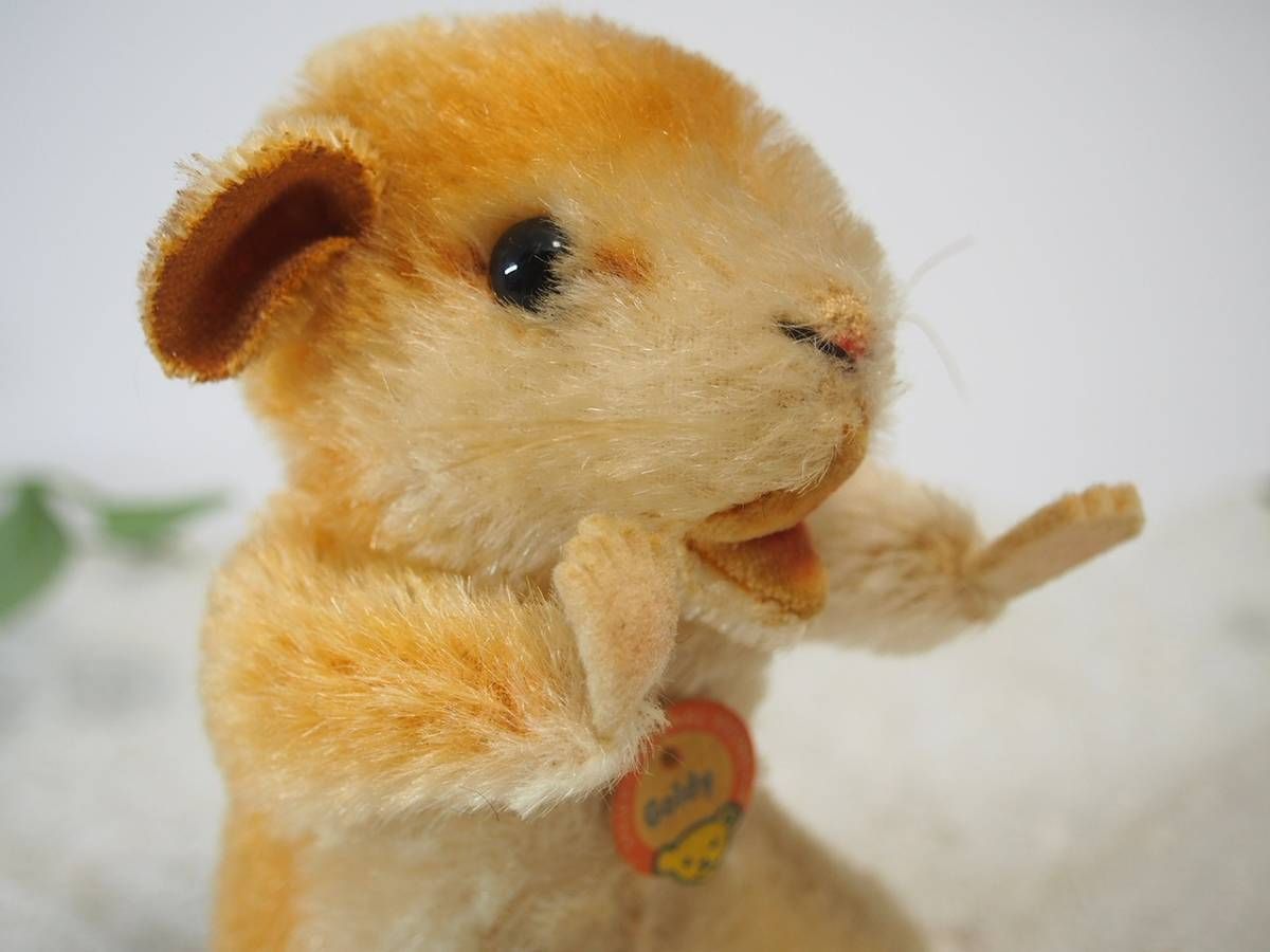 送料無料☆シュタイフ☆Goldy Hamster 14cm オールID