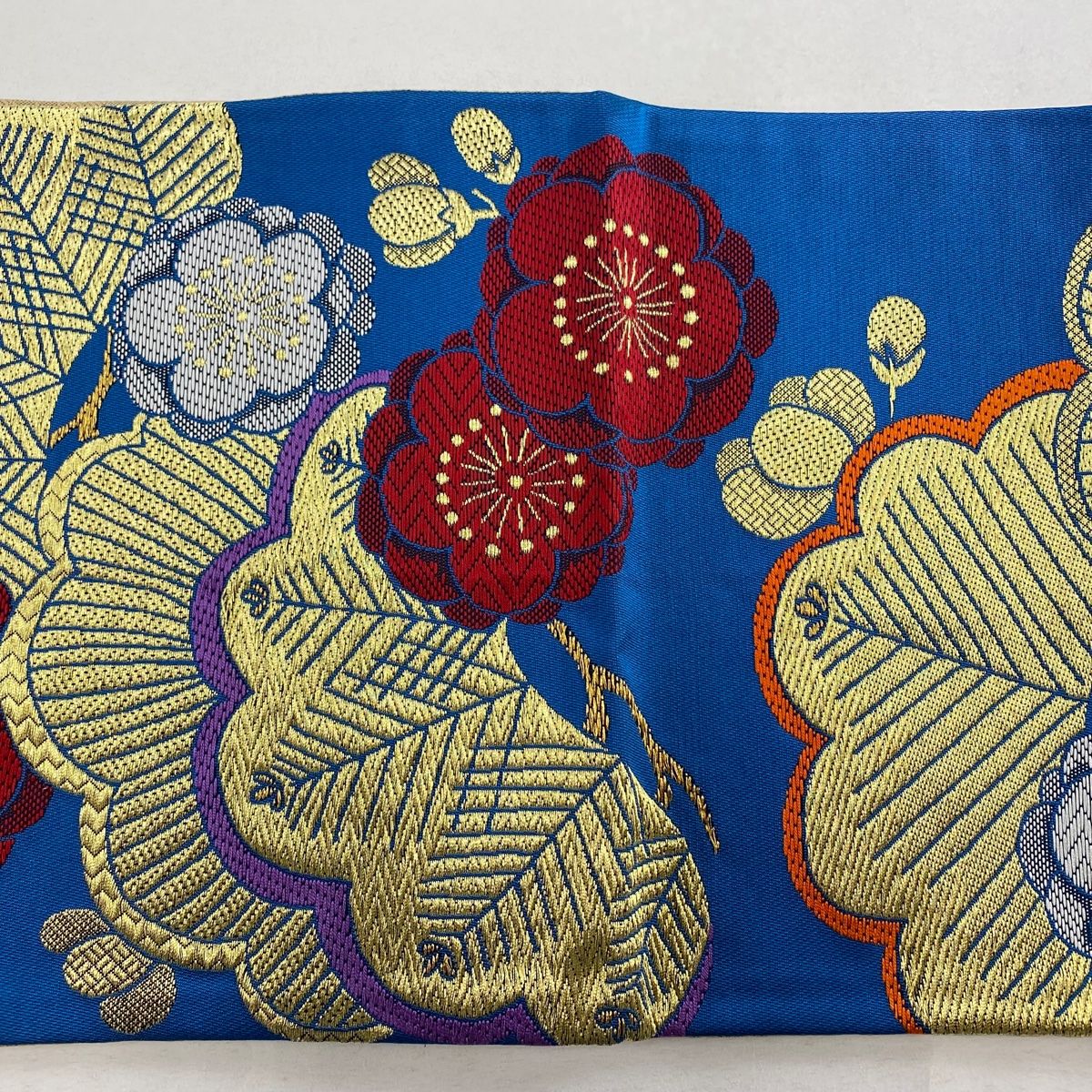 袋帯✰正絹 ☆青色系★振袖.成人式. 着付け★中古 袋帯✰正絹 ☆青色系☆振袖.成人式. 着付け☆中古 袋帯✰正絹