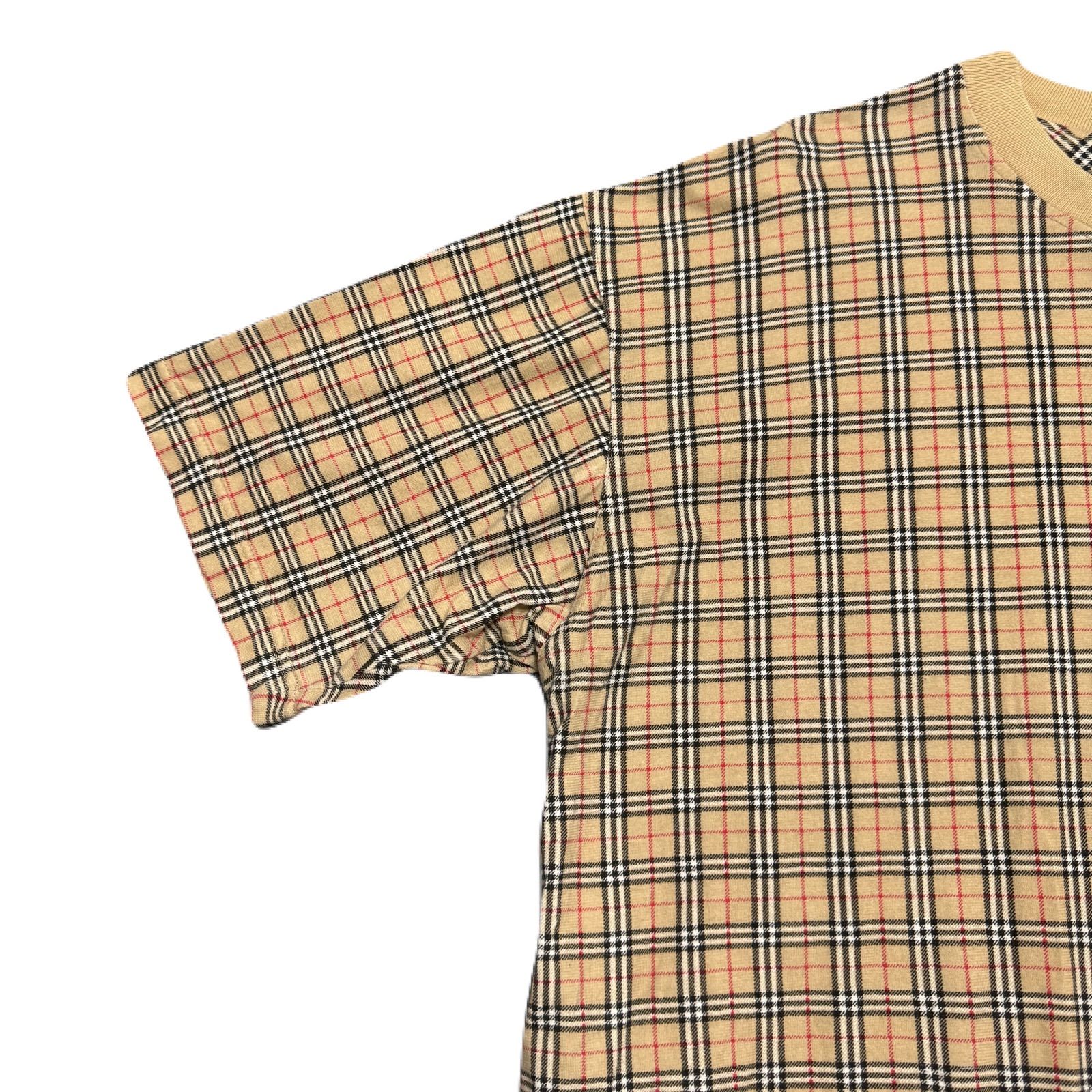 美品 BURBERRY バーバリー 半袖 ポロシャツ ノバチェック グレー