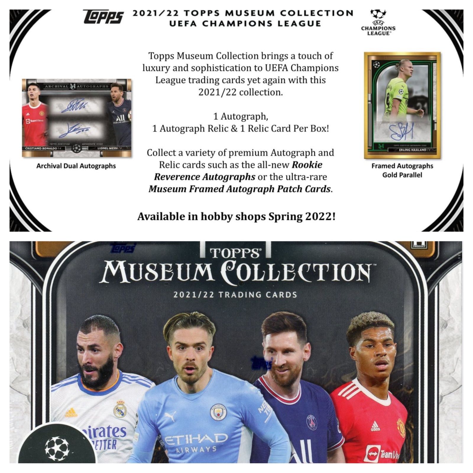 新品 未開封 送料込み】2021-2022 TOPPS Museum Collection soccer