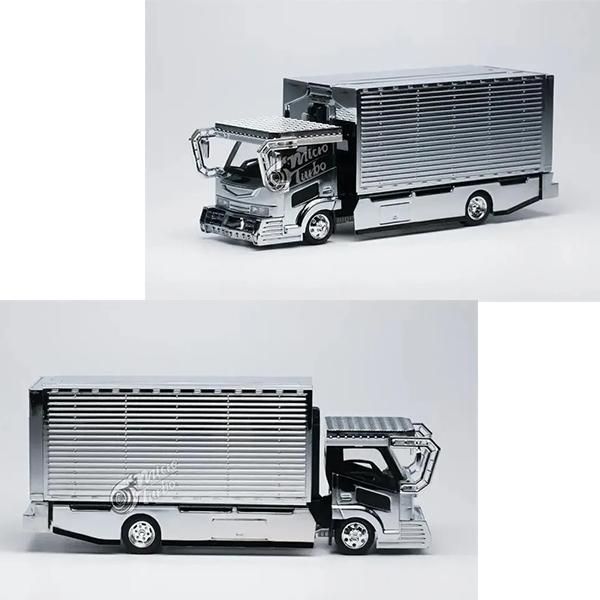 1/64 Micro Turbo PEAKO ピーコ デコトラ ウイング 大型 トラック Lion Dekotora Truck  メタリッククローム○Ｍ８８ - メルカリ