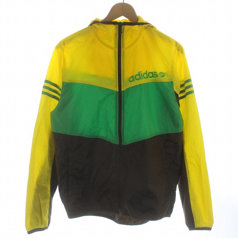 アディダス adidas ナイロンジャケット パーカー 長袖 ジップ