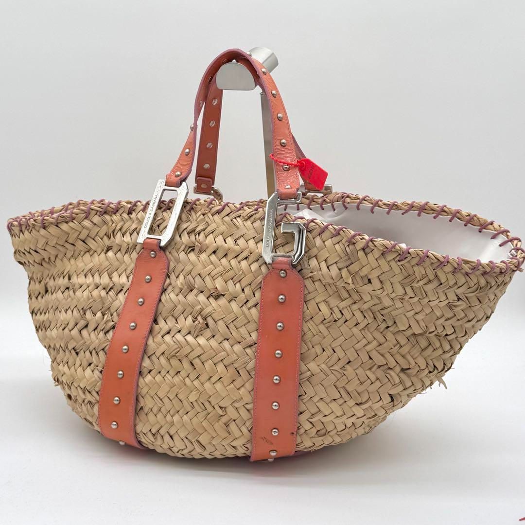 DOLCE-GABBANA かごバッグ ハンドバッグ 編み込み