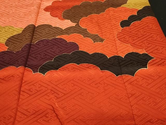 平和屋着物□豪華振袖 駒刺繍 雲重ね花蝶文 金銀彩 正絹 逸品