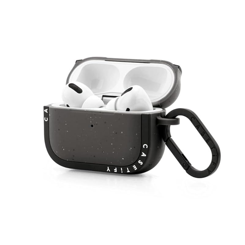 CASETiFY バウンス ケース AirPods Pro ケース 第1世代 - 第2世代 - Bunny Carrying Strawberry - マットチャコール