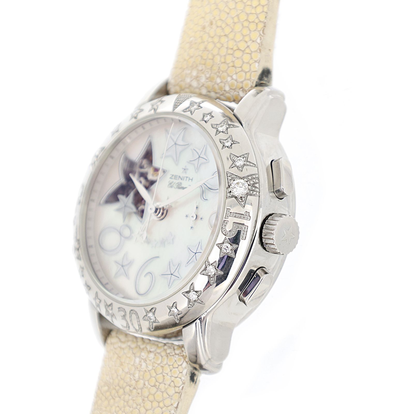 ベゼルダイヤ ゼニス スター シー オープン エルプリメロ 16.1233.4021 レディース 腕時計