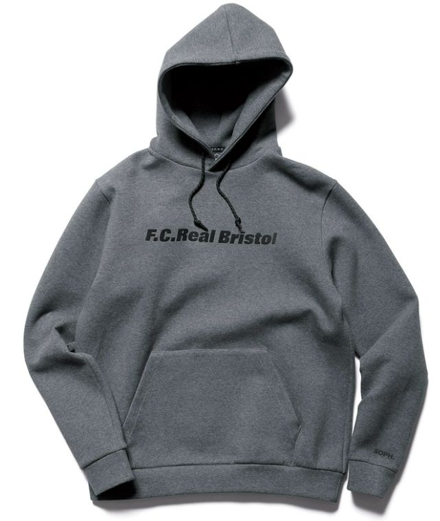 新品FCRB AUTHENTIC LOGO TECH KNIT HOODIE - パーカー