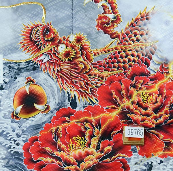 七五三 五歳 男児 羽織袴フルセット 着物 金刺繍 綸子地 グレー 龍 