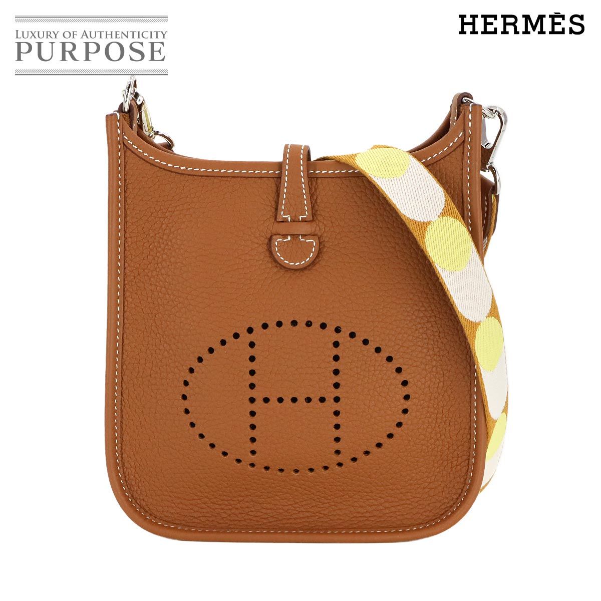 【専用出品】マロン 様 HERMES エヴリン TPM エルメスエヴリン TPM マキシカドリーユ 14128 ナタ/ジョーヌ