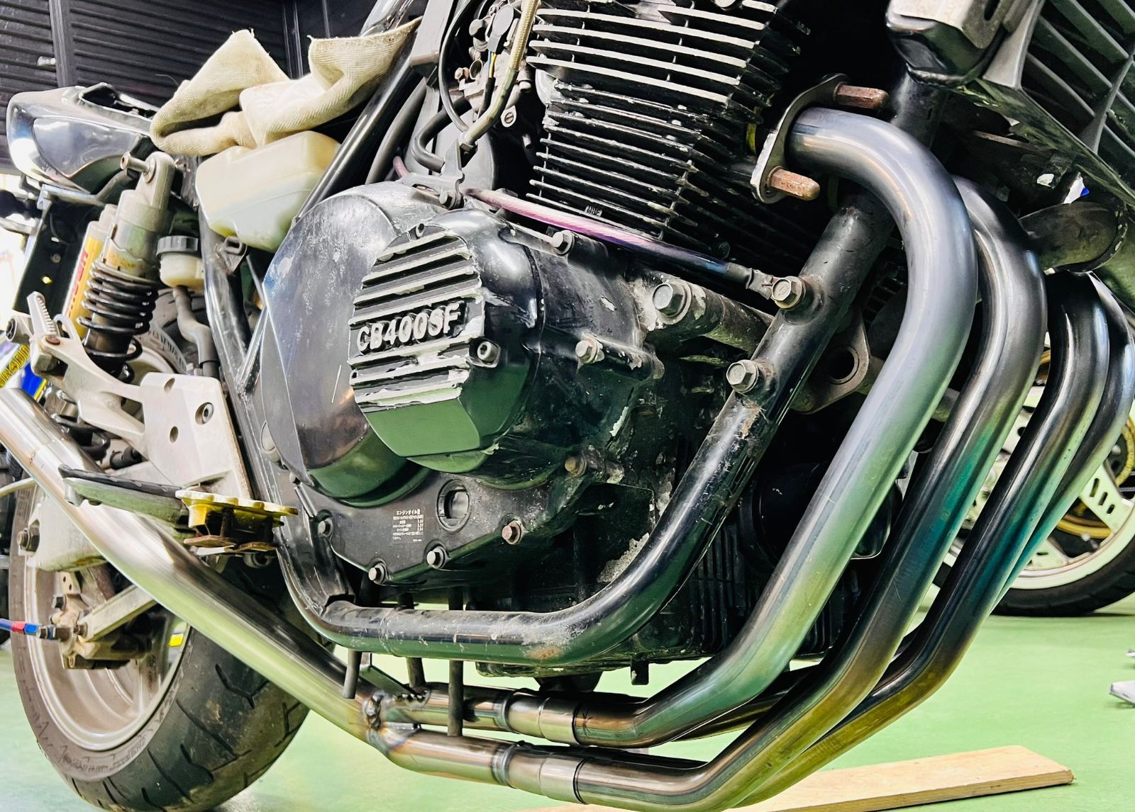 専用ページ. REDSTAGE CB400SF NC39 飛燕 4-2-1 オリジナルマフラー 無地