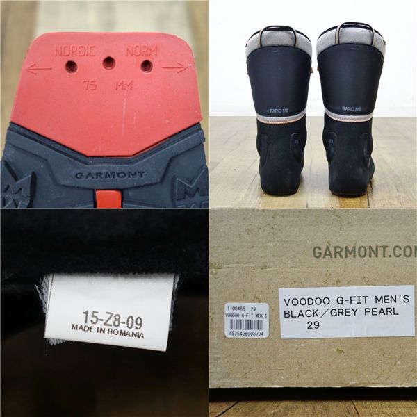  ガルモント GARMONT VOODOO G-FIT 29 cm 75ｍｍ ブーツ(男性用) スキー