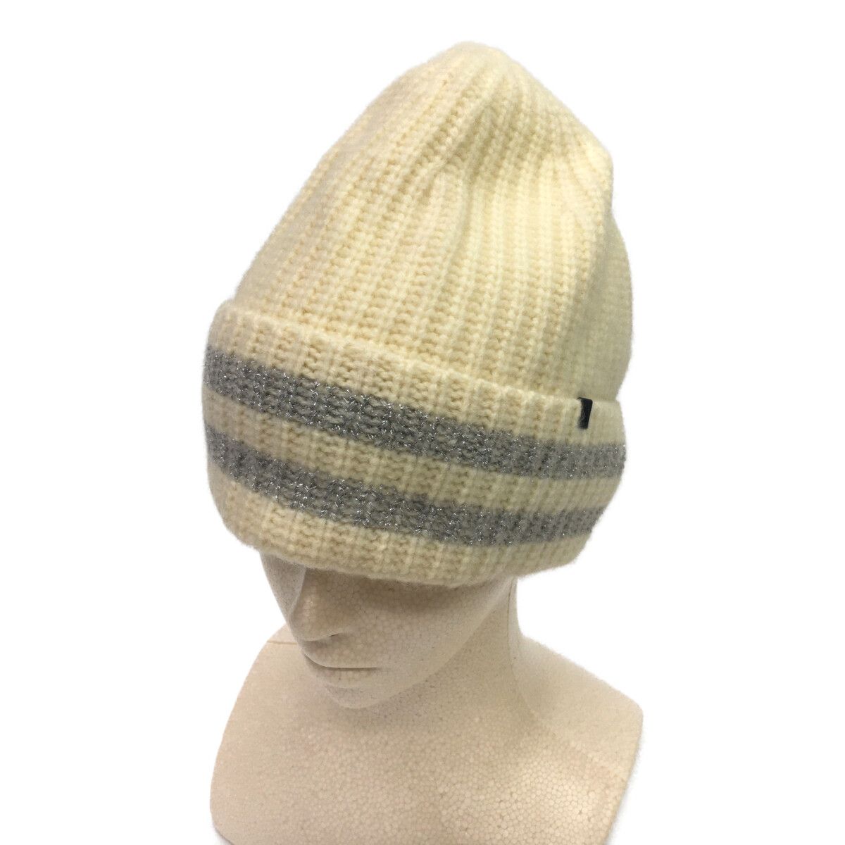 未使用品 セントアンドリュース StANDREWS ニット帽 フリー ホワイト 白 カシミヤ混 シンプル