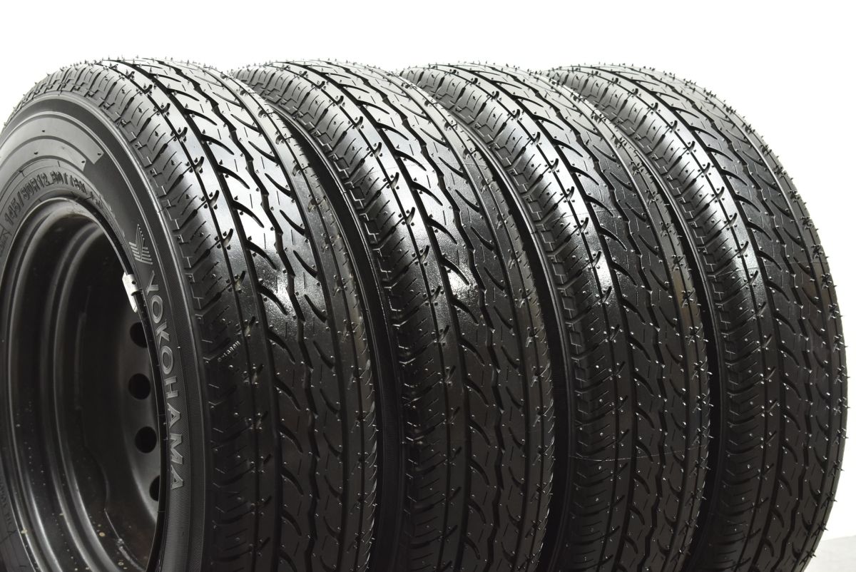 新車外し 2022年製 エブリィ キャリィ 145/80R12 夏タイヤ 4本