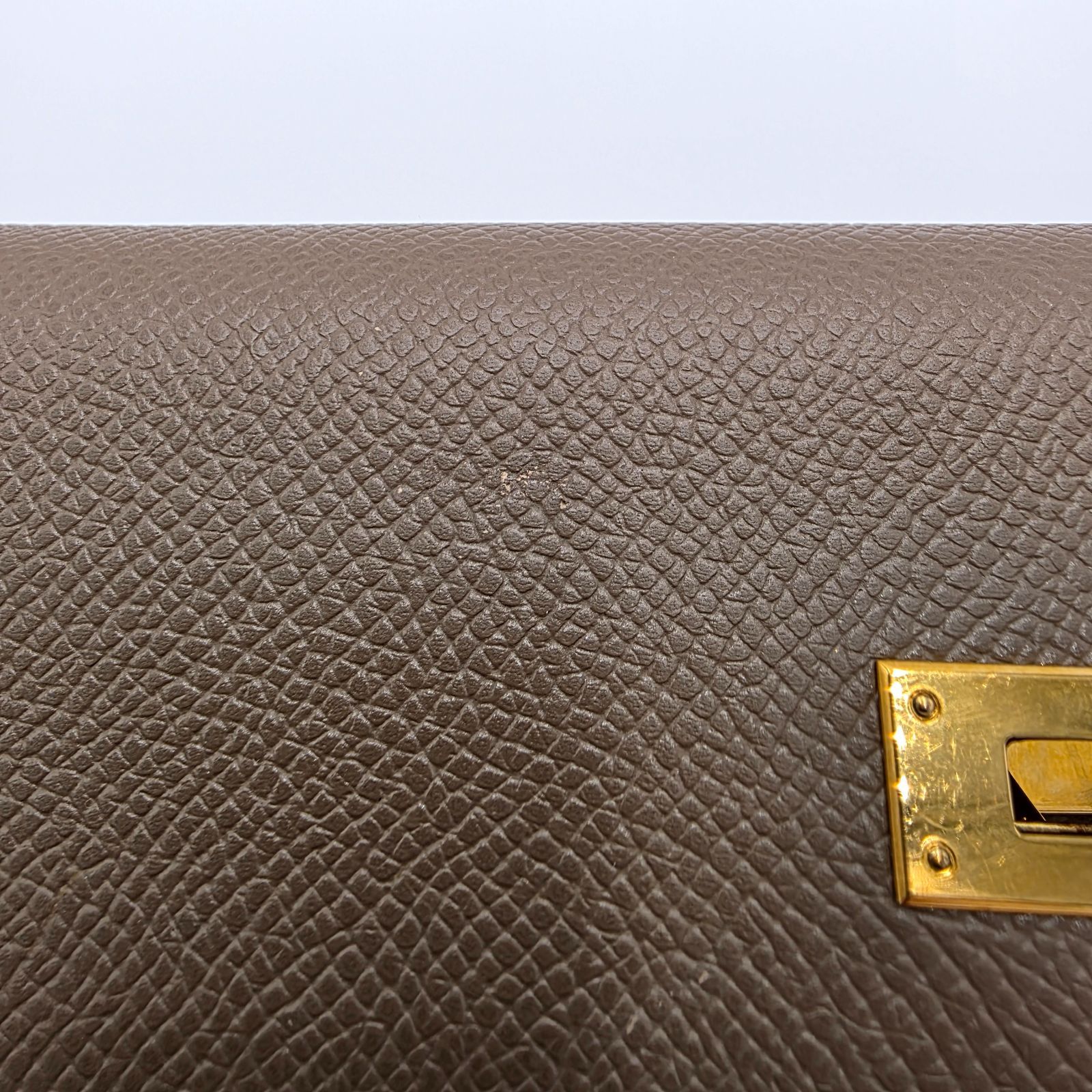 HERMES エルメス ケリーウォレット ロング エトゥープ エプソン 
