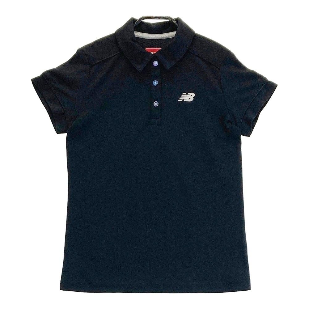 サイズ：1 NEW BALANCE ニューバランス 2024年モデル 半袖ポロシャツ  ブラック系 [240101255902]# ゴルフウェア レディース ストスト